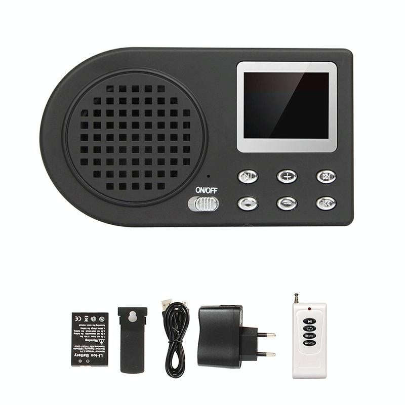 Outdoor Electronic Bird Caller Player MP3 With Wireless Remote Control(US Plug)