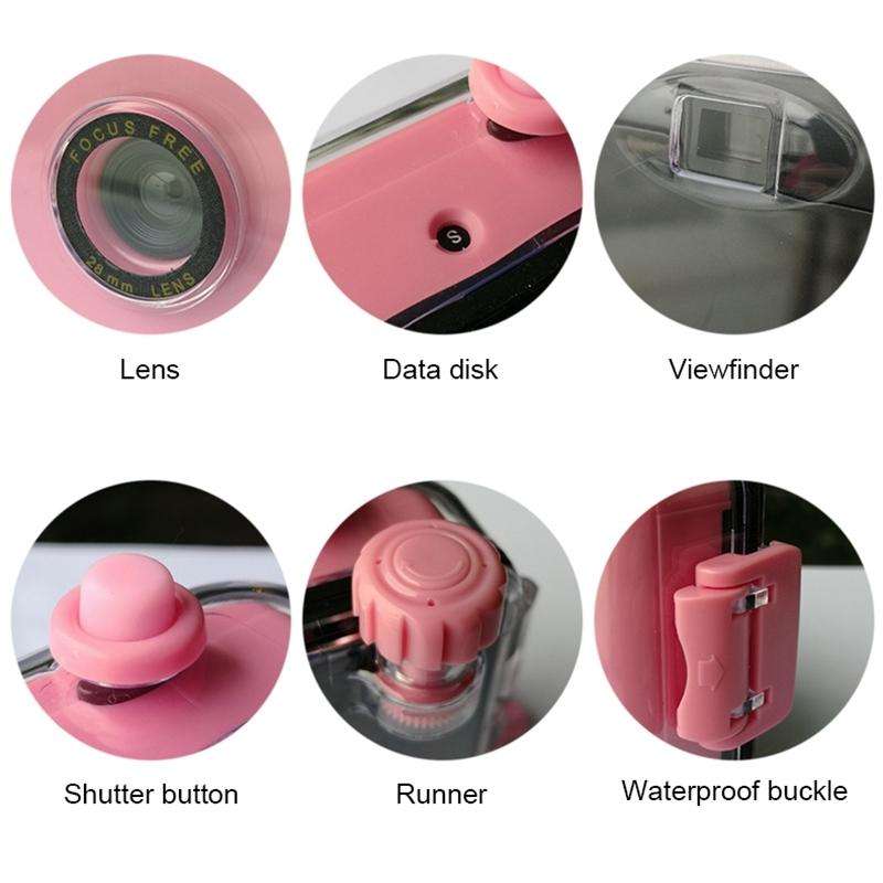 SUC4 5m Waterproof Retro Film Camera Mini Point-and-shoot Camera for Children (Baby Blue)