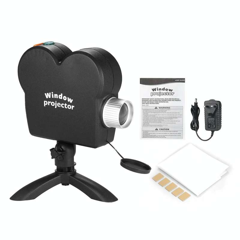 Christmas Halloween Laser Projector Mini Window Home Theater Projector, Plug Type:US Plug