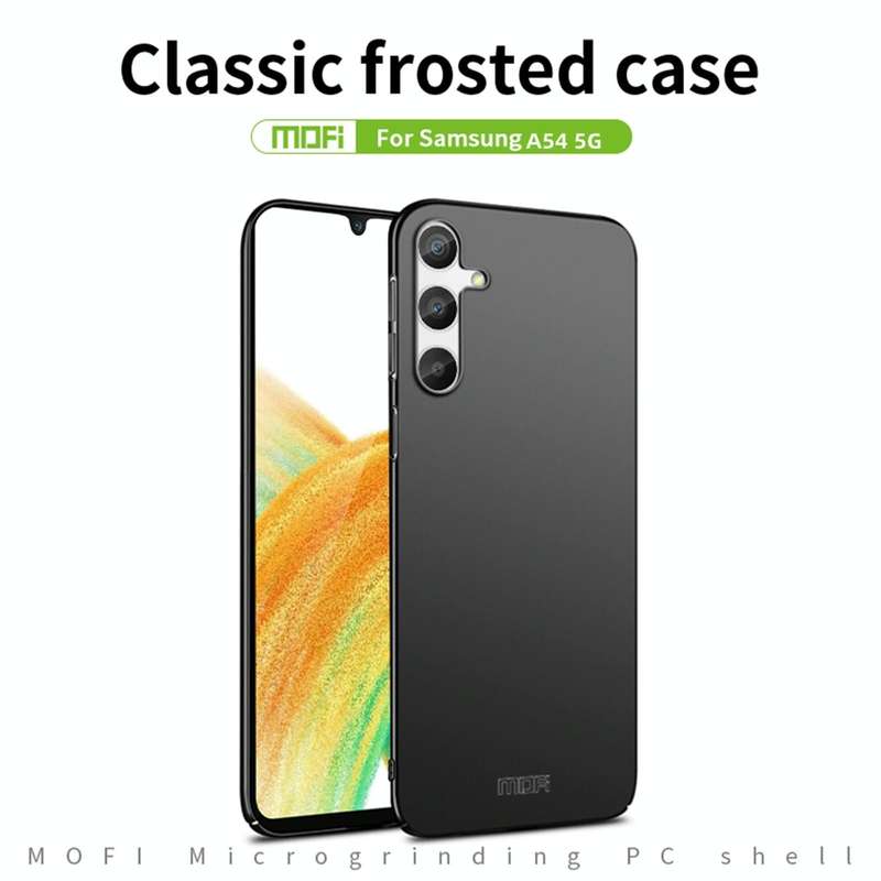 For Samsung Galaxy A54 5G MOFI Frosted PC Ultra-thin Hard Phone Case(Black)