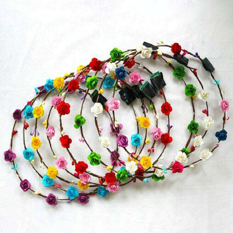 3 PCS Ten Lights Flash Garland Headband(Random Color and Style)