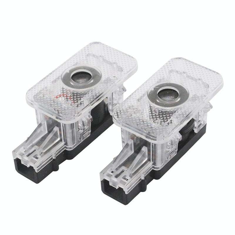 1 Pair For Volvo Car 3D Door Logo Light Brand Shadow Lights