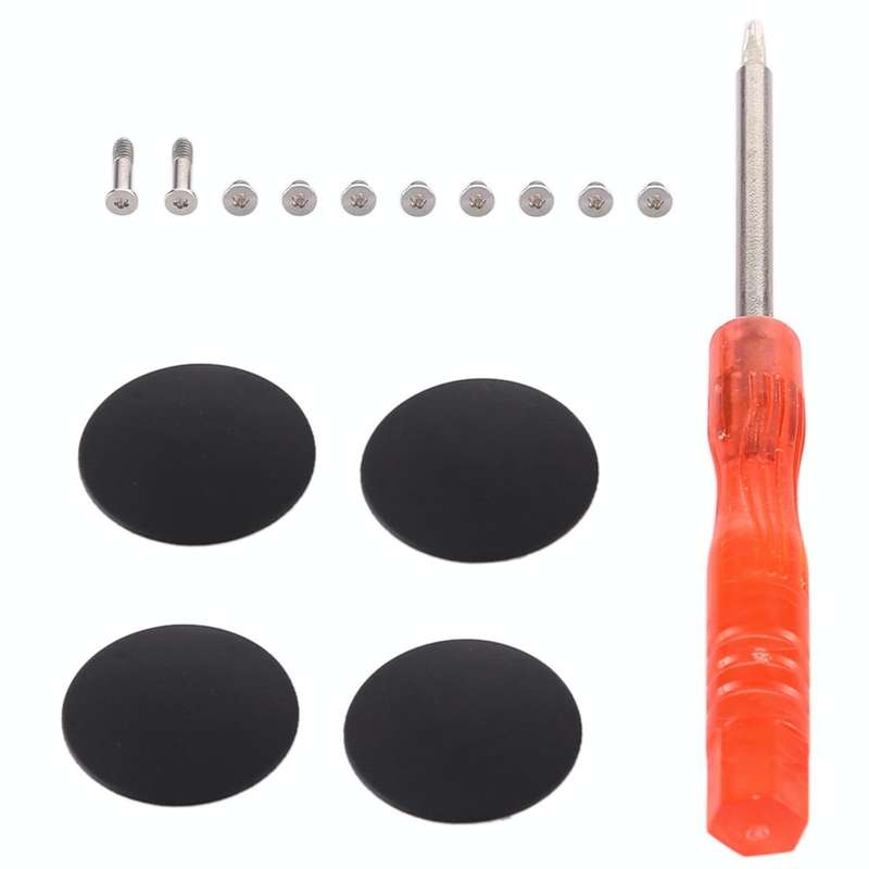 3 in 1/Set Bottom Rubber Cooling Mat + Screws + Screwdriver for Macbook Air 11 inch A1370 A1465 (...