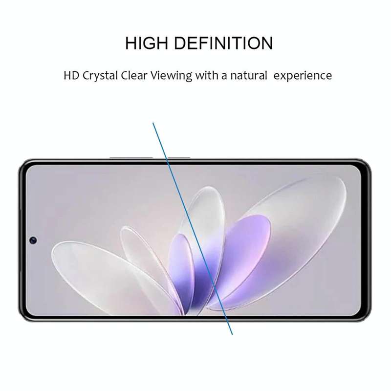 For vivo V27 / V27 Pro 25pcs 3D Curved Edge Full Screen Tempered Glass Film