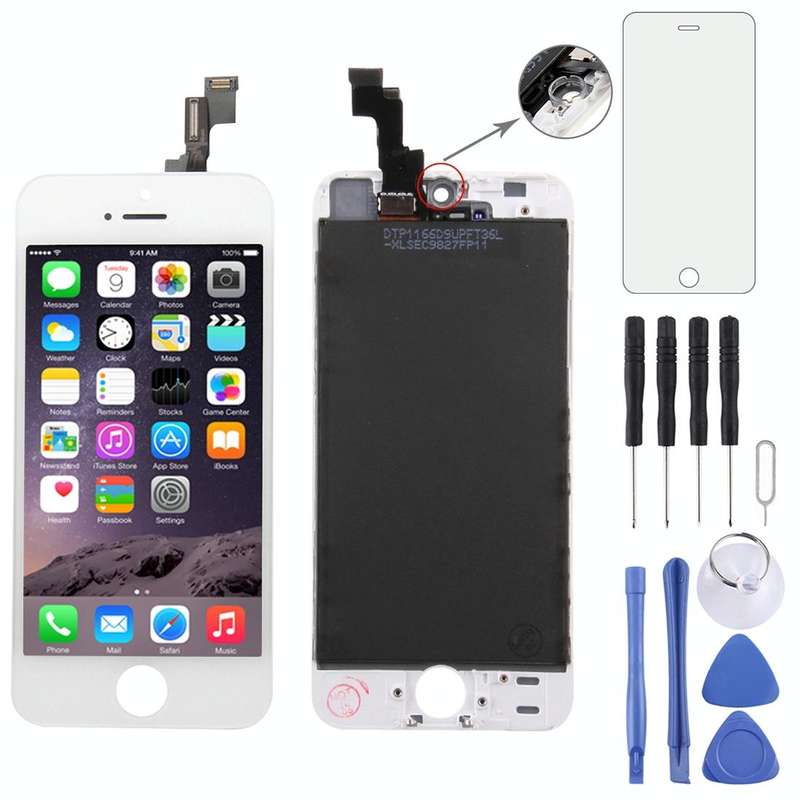 Digitizer Assembly (Original LCD + Frame + Touch Panel) for iPhone 5S(White)
