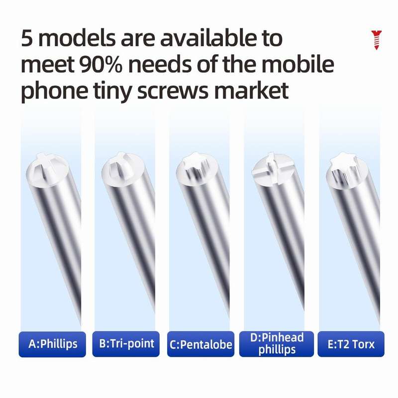 QianLi iWhale Special S2 Steel Magnetic Torque 3D Screwdriver, Model:D Pinhead Phillips 0.35