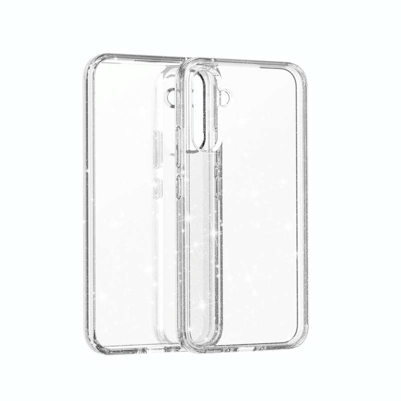 For Samsung Galaxy A34 5G Shockproof Terminator Glitter Powder Phone Case(White)