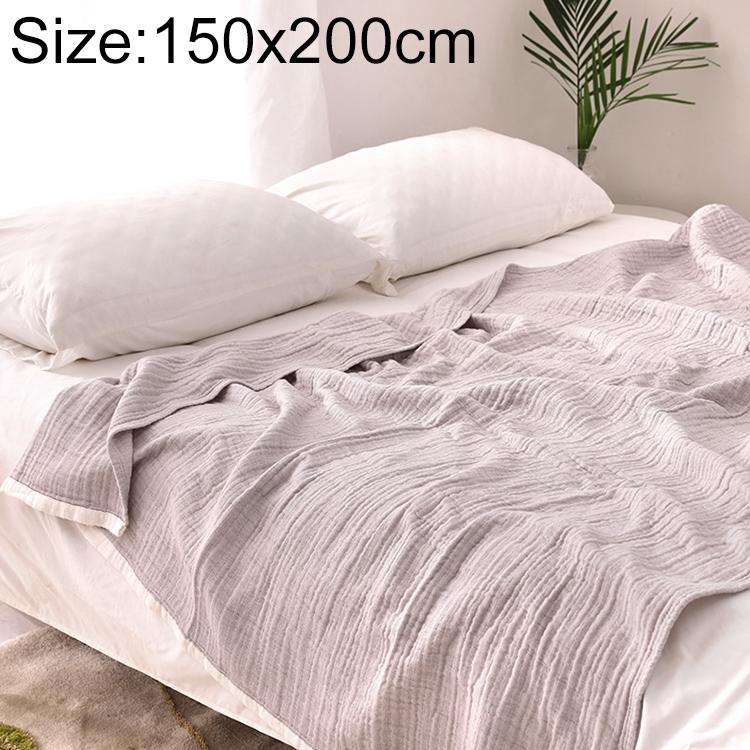 Spring and Summer Thick Washed Gauze Six Layer Nap Air Conditioning Blanket, Size:150X200cm, Colo...