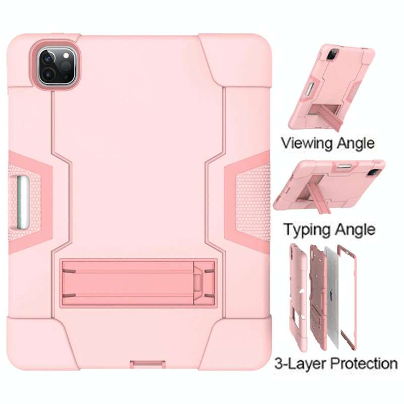 For iPad Pro 11 inch 2021 / 2020 Contrast Color Robot Shockproof Silicon + PC Protective Tablet C...