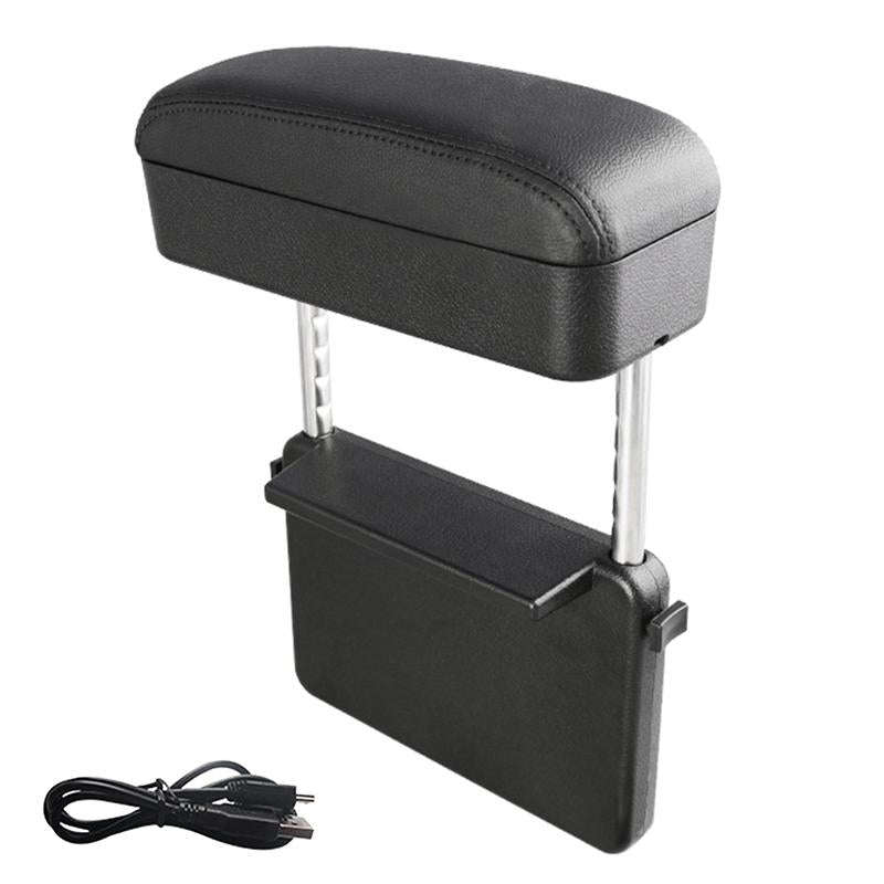Universal Car Wireless Qi Standard Charger PU Leather Wrapped Armrest Box Cushion Car Armrest Box...