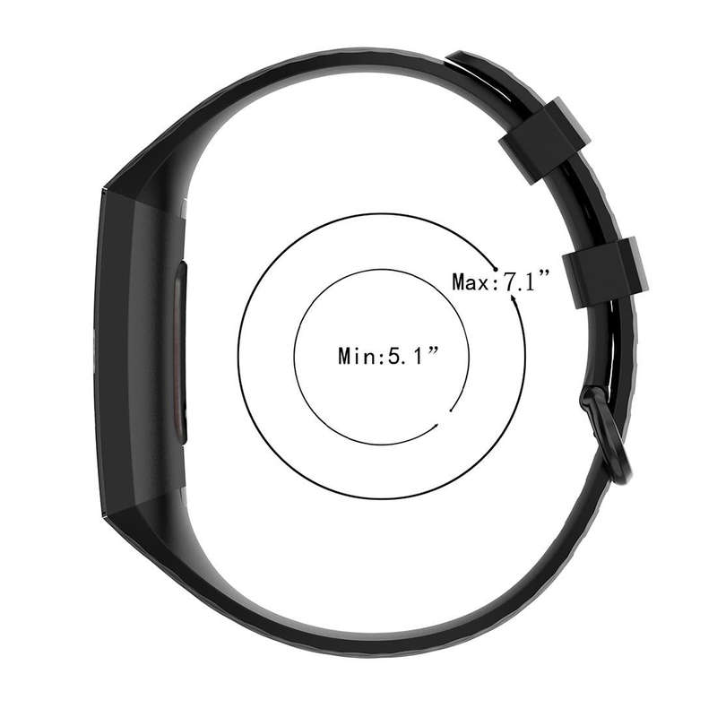Color Buckle TPU Wrist Strap Watch Band for Fitbit Charge 4 / Charge 3 / Charge 3 SE, Size: S(Gray)
