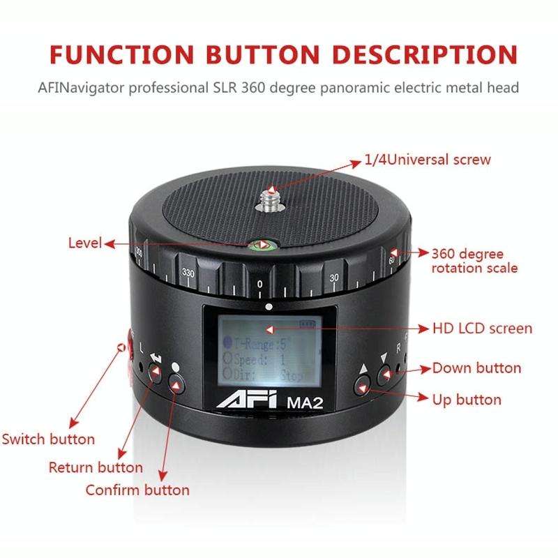 MA2 360 Degree Rotation Delayed Star Photography LCD Camera Mount for SLR & Digital Cameras with ...