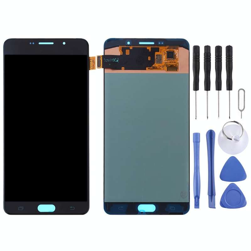 Original Super AMOLED LCD Screen for Galaxy A9 Pro (2016) / A910F Digitizer Full Assembly (Black)