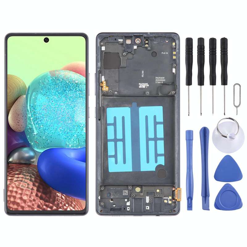 For Samsung Galaxy A71 5G SM-A716B 6.43 inch OLED LCD Screen Digitizer Full Assembly with Frame (...