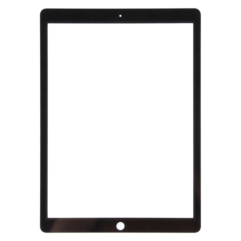For iPad Pro 12.9 2017 Front Screen Outer Glass Lens with OCA Optically Clear Adhesive(Black)