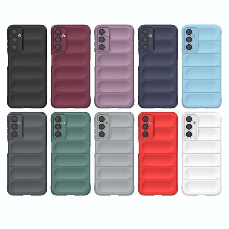 For Samsung Galaxy A05s 4G Magic Shield TPU + Flannel Phone Case(Black)