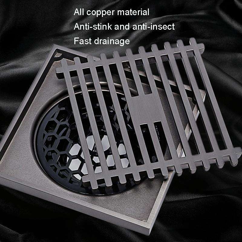 Full Copper Odor Proof Floor Drain, Style: K7004 Chrome Plated Dual Use+Magnetic Suspension