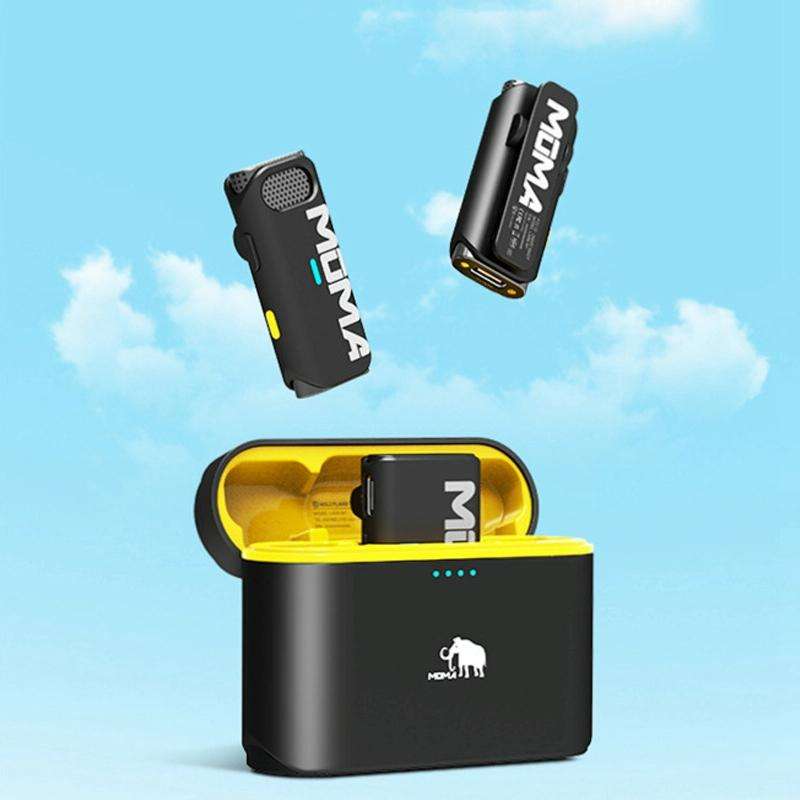 MOMA Lark M1 1 In 1 Mirrorless Camera Live Mini Wireless Lavalier Microphone without Charging Box