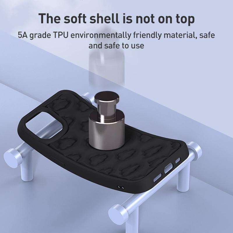 For iPhone 8 Plus / 7 Plus 3D Cloud Pattern TPU Phone Case(Pink)