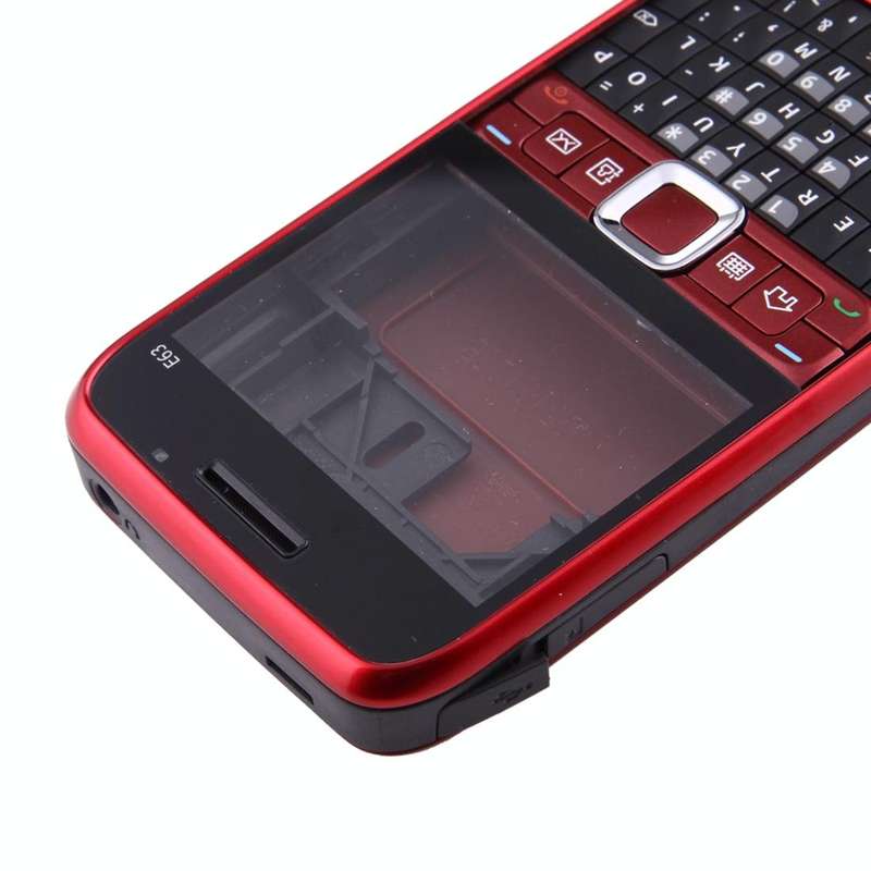 Full Housing Cover (Front Cover + Middle Frame Bezel + Battery Back Cover + Keyboard) for Nokia E...
