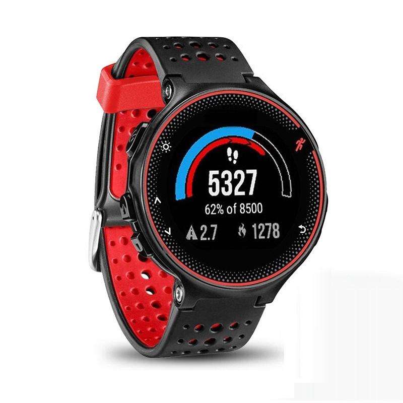 For Garmin Forerunner 235 Two-color Watch Band(Black Red)