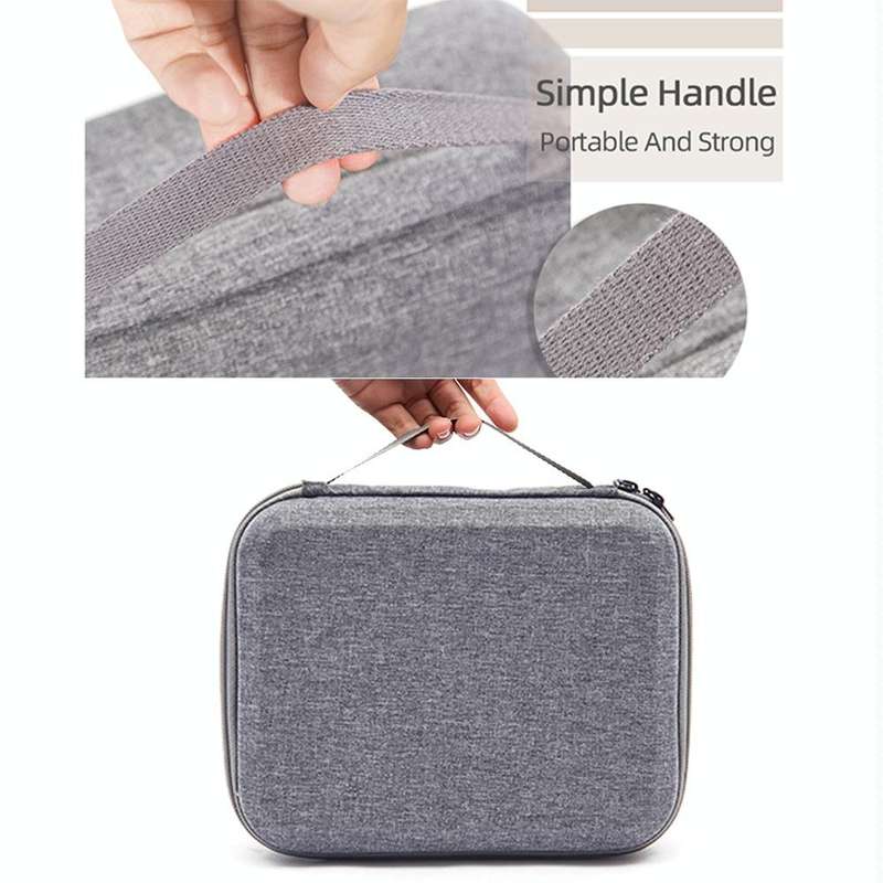 For DJI Mini SE Shockproof Carrying Hard Case Storage Bag, Size: 24 x 19 x 9cm(Grey + Red Liner)