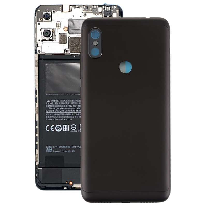 Battery Back Cover with Side Keys for Xiaomi Redmi Note 6 Pro(Black)