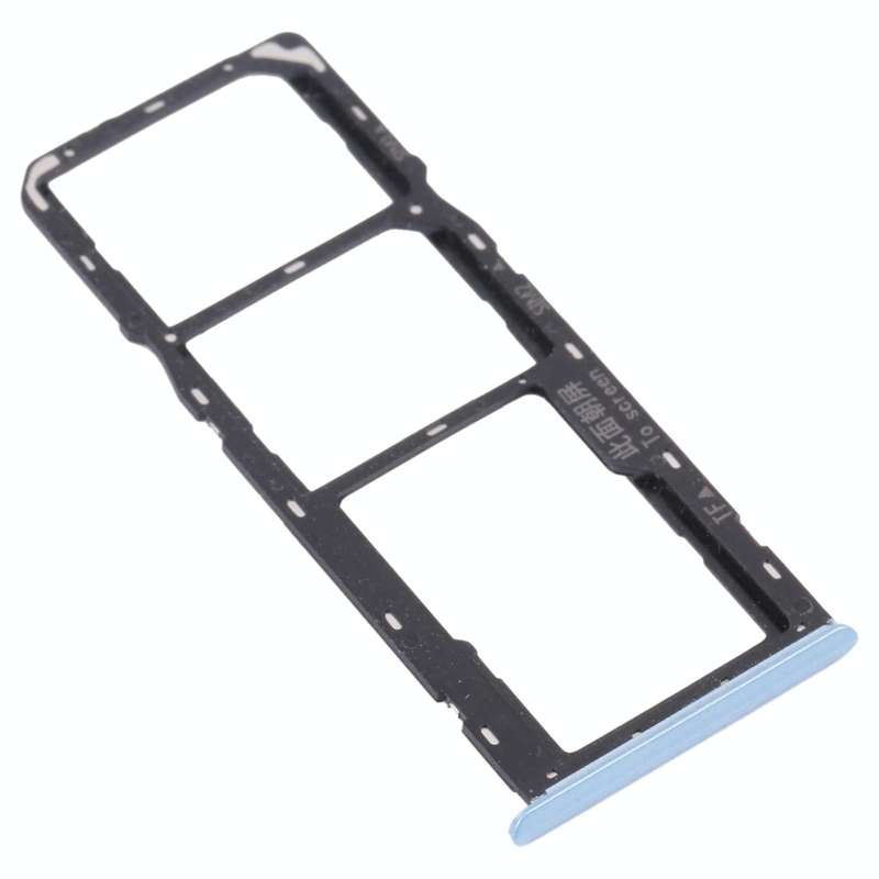 For OPPO Realme C12 RMX2189  SIM Card Tray + SIM Card Tray + Micro SD Card Tray (Blue)