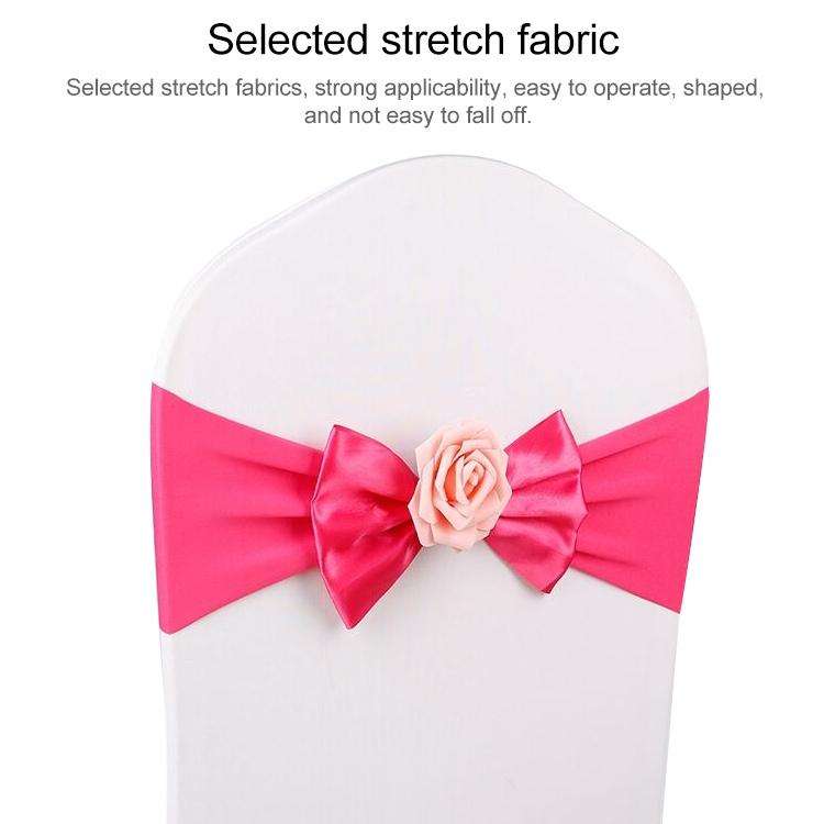 Wedding Chair Cover Sash Satin Fabric Bow Tie Ribbon Band Decoration Hotel Wedding Party Ceremony...