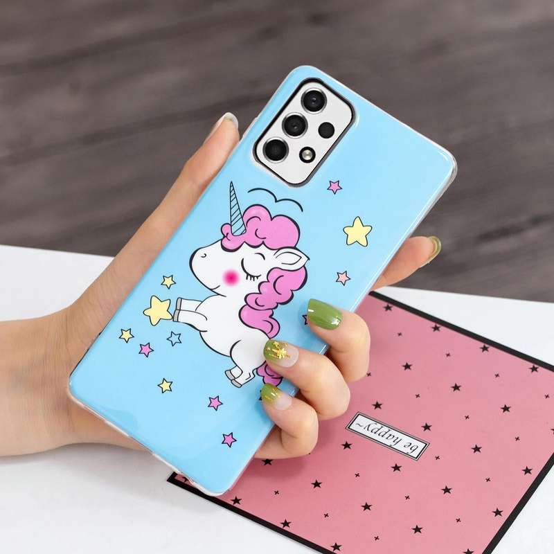 For Samsung Galaxy A13 4G Luminous TPU Protective Phone Case(Star Unicorn)