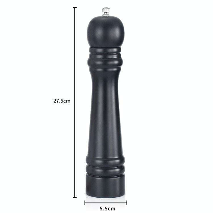 Manual Pepper Grinder Solid Wood PU Paint Pepper Mill Ceramic Core Coarse Salt Pepper Grinder Sea...