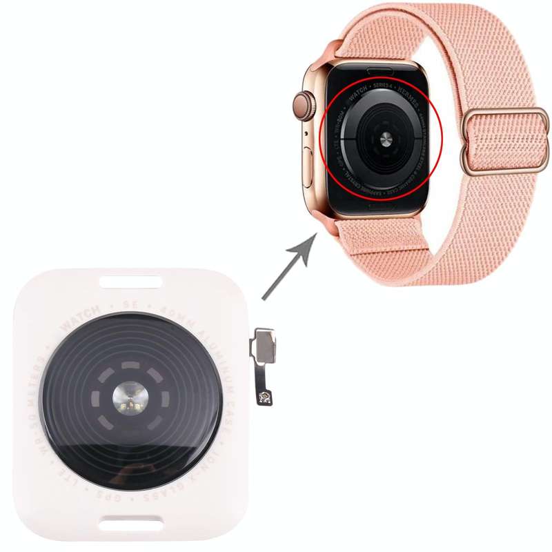 Glass Back Cover With Wireless Charging Coil For Apple Watch Series SE 2022 40mm GPS Edition(Star...