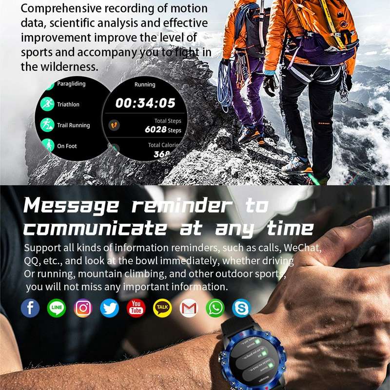 K10 1.39 inch IP67 Waterproof Smart Watch, Support Heart Rate / Sleep Monitoring(Black Silver)