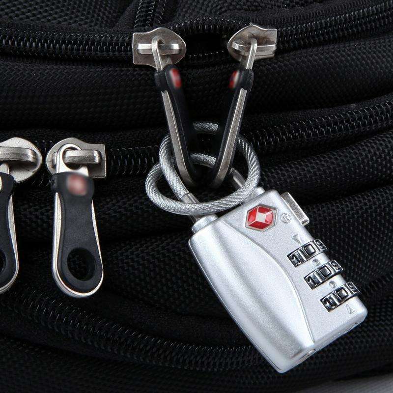 JASIT TSA719 Zinc Alloy 3-Digit Password TSA Lock Travel Luggage Padlock(Blue)