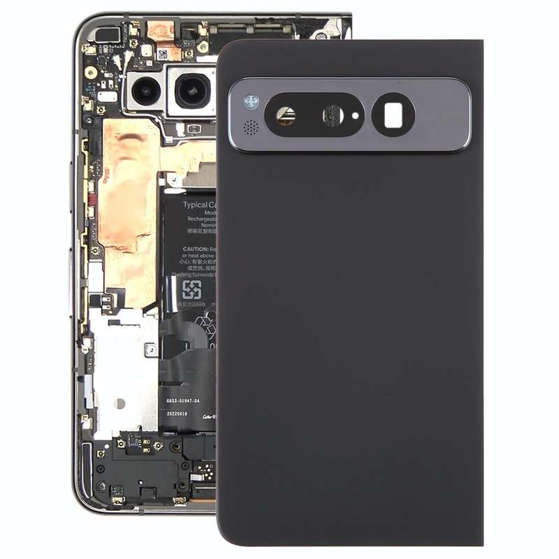 For Google Pixel Fold Original Battery Back Cover with Camera Lens Cover(Black)