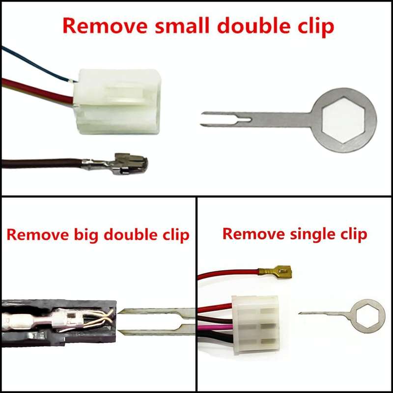 59 in 1 Car Plug Circuit Board Wire Harness Terminal Extraction Pick Connector Crimp Pin Back Nee...