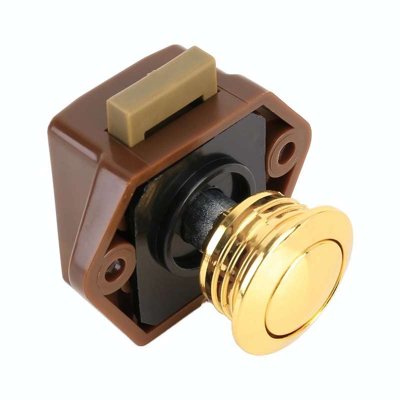 Press Type Drawer Cabinet Catch Latch Release Cupboard Door Stop Drawer Cabinet Locker for RV / Y...