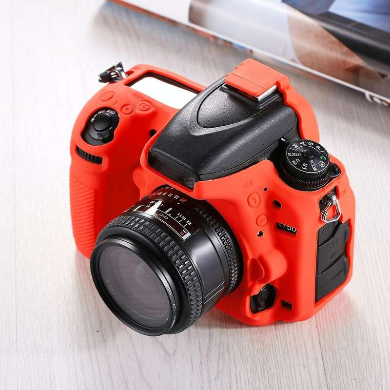 PULUZ Soft Silicone Protective Case for Nikon D750(Red)