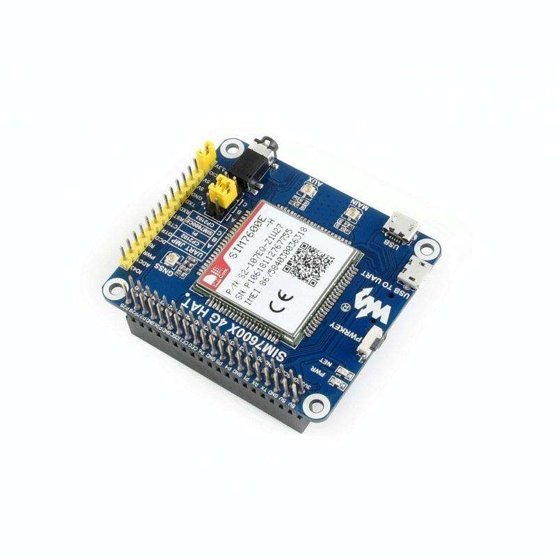 Waveshare 4G / 3G / 2G / GSM / GPRS / GNSS HAT for Raspberry Pi, LTE CAT4, for Southeast Asia, We...