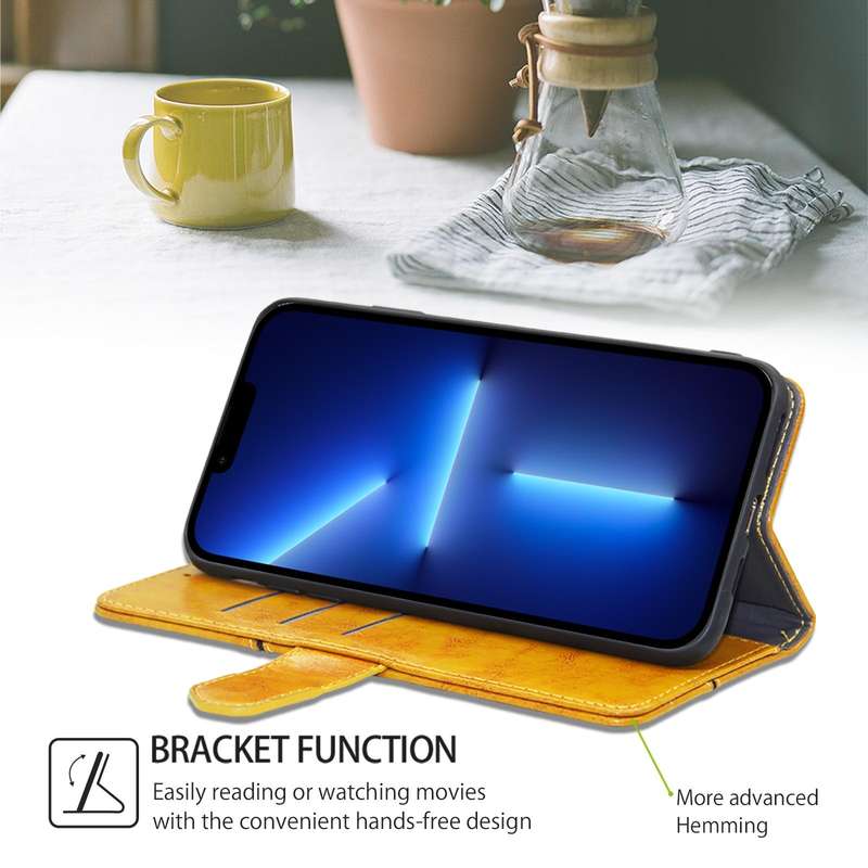 For Huawei nova 12i 4G Geometric Stitching Leather Phone Case(Yellow)