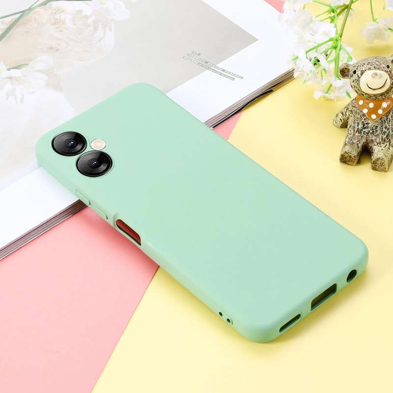 For Tecno Spark 9T / 9 Pro Pure Color Liquid Silicone Shockproof Phone Case(Green)