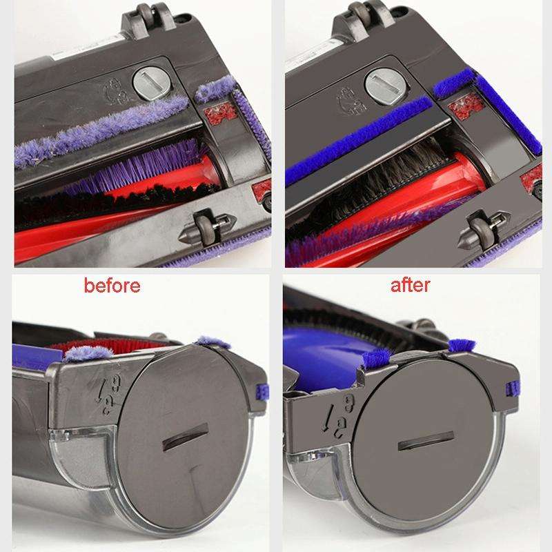For Dyson V8 V10 4pcs Soft Plush Strips Vacuum Cleaner Replacement Parts