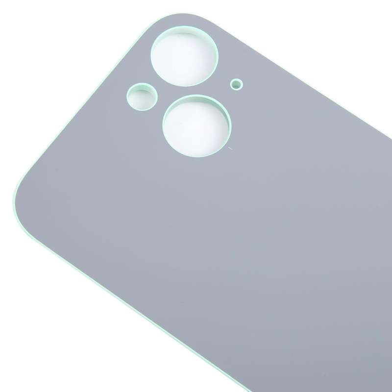 For iPhone 15 Easy Replacement Big Camera Hole Glass Back Battery Cover(Green)
