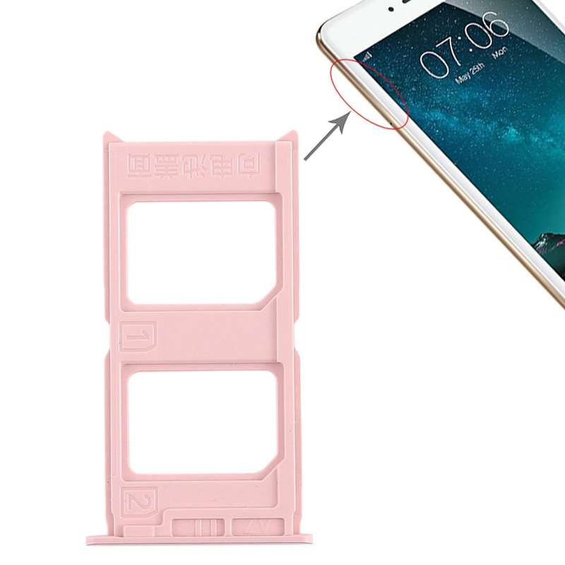 For Vivo V3 2 x SIM Card Tray (Rose Gold)