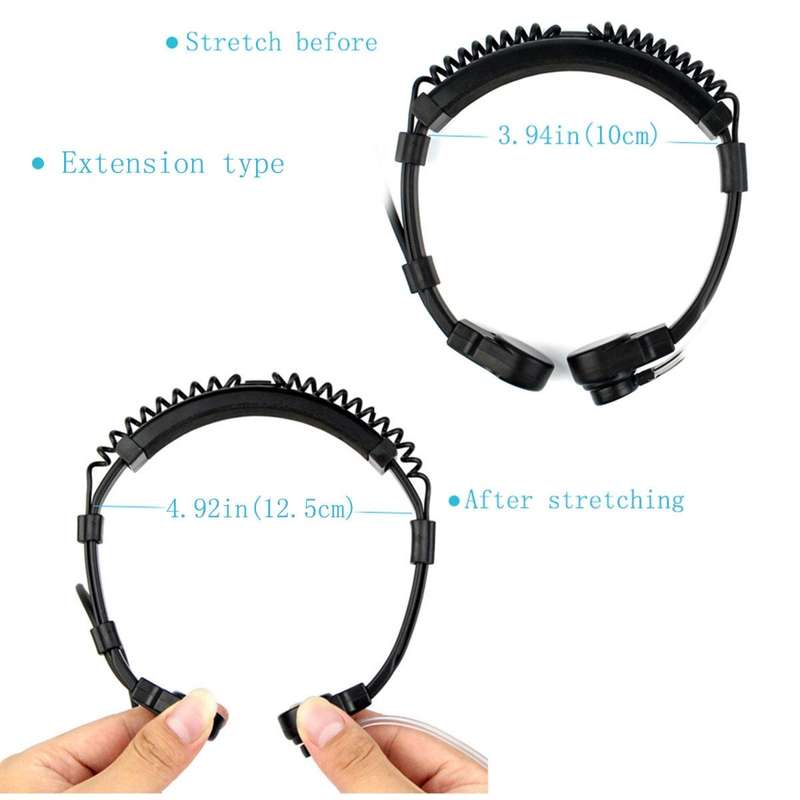 RETEVIS R-151 1 Pin 3.5mm PTT Throat Covert Air Tube Earphone Microphone