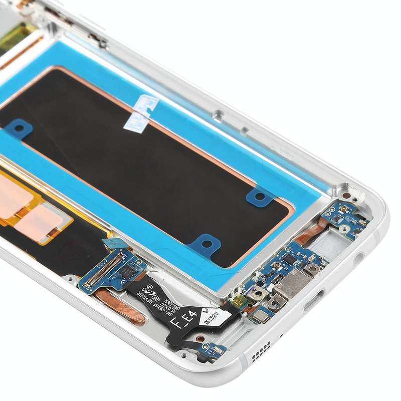 Original Super AMOLED Material LCD Screen and Digitizer Full Assembly(with Frame / Charging Port ...