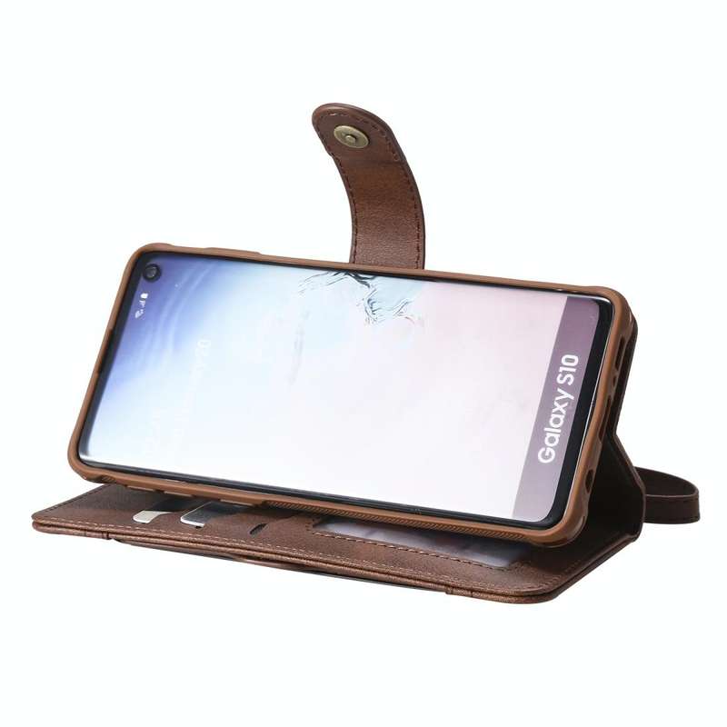 For Galaxy S10 Multifunctional Detachable Magnetic Horizontal Flip Leather Case with Card Slots &...