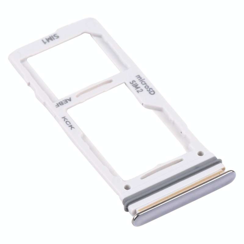 For Samsung Galaxy A52 SM-A525 SIM Card Tray + SIM Card Tray / Micro SD Card Tray (Silver)