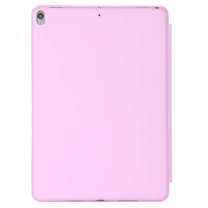 For iPad Air 3 10.5 inch Horizontal Flip Smart Leather Case with Three-folding Holder(Pink)