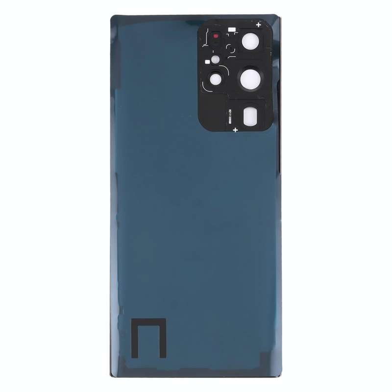For Samsung Galaxy S22 Ultra 5G SM-S908B Battery Back Cover with Camera Lens Cover (Red)